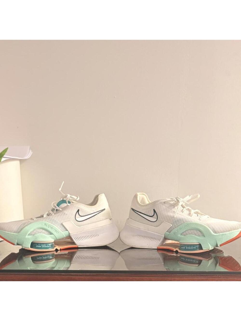 Nike Air Zoom SuperRep White and Mint Green Training Shoes